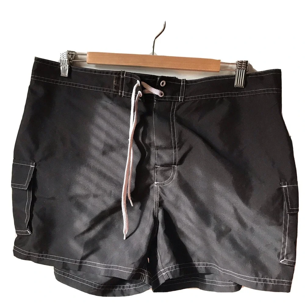 Beach Rays black‎ quick dry cover up swim shorts beach surf Y2K 90's Teen 14